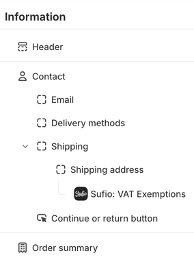 Sufio VAT Checkout Extension for Three-Page layout