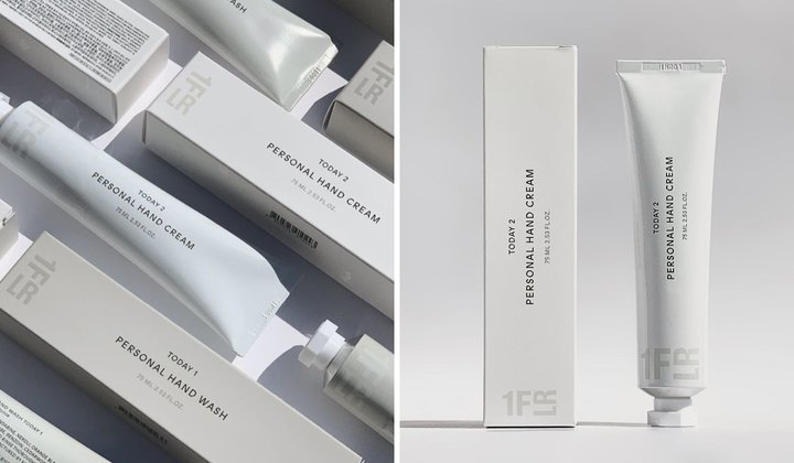 1flr personal hand cream cosmetics packaging