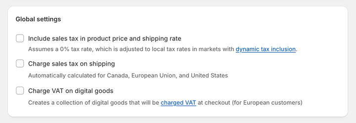 Configurer taxes italiennes Shopify