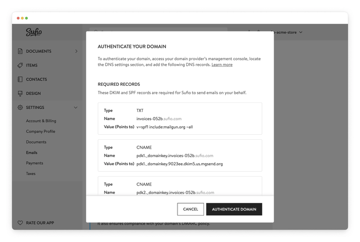 Set up DNS records