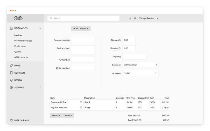 Change the language of an existing document