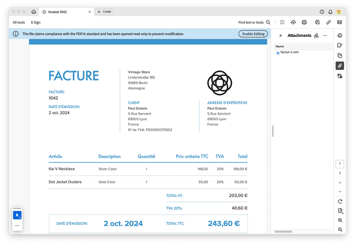 Facture-x