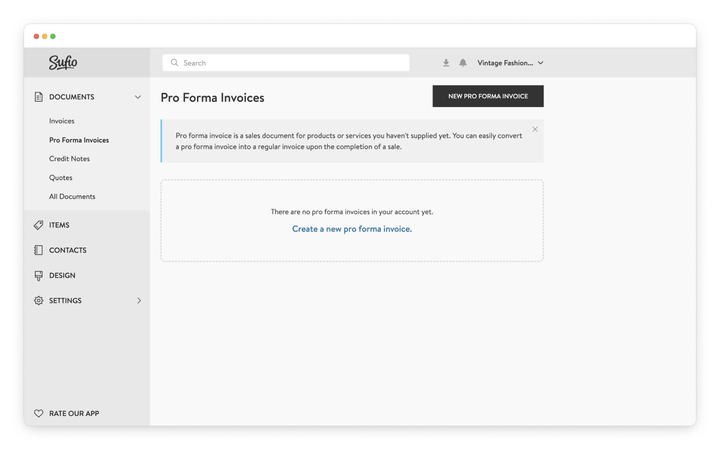Pro Forma Invoice Image