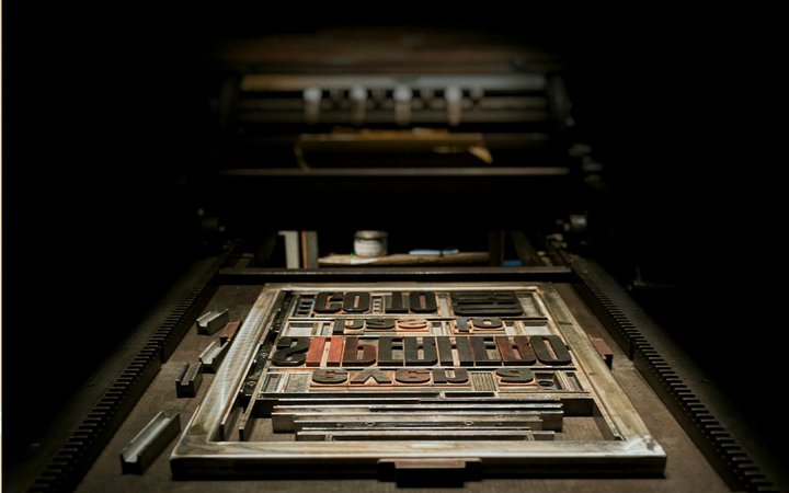 History of logos printing press