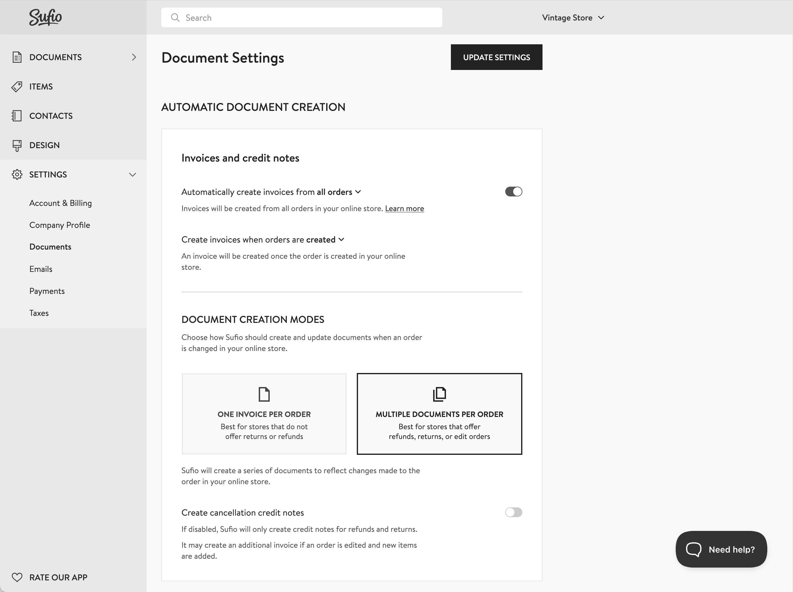 Create credit notes from returns and refunds in your Shopify store ...