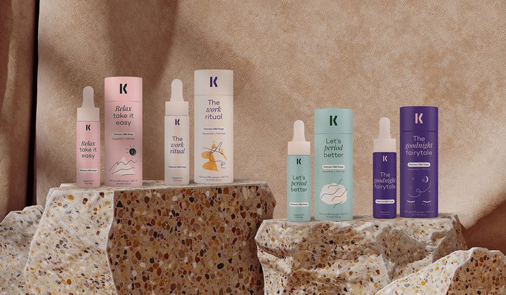 Kana cbd products packaging design