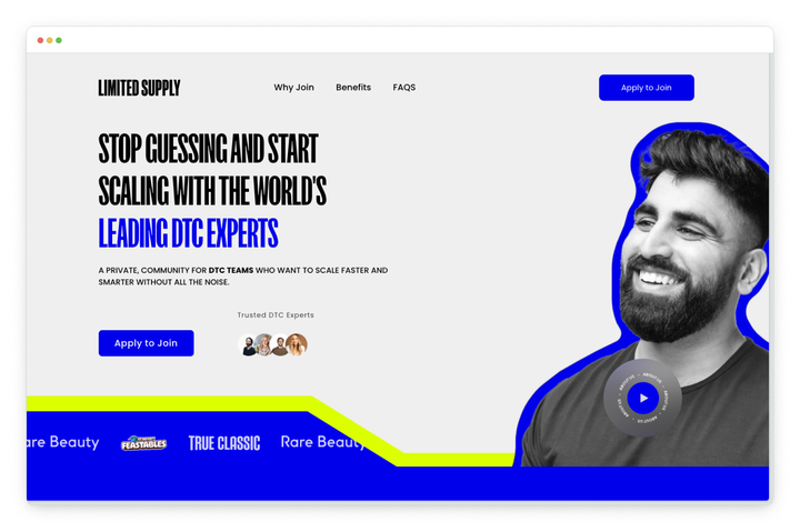 Limited supply DTC community podcast