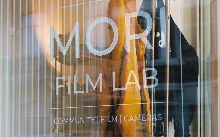 Mori film lab window