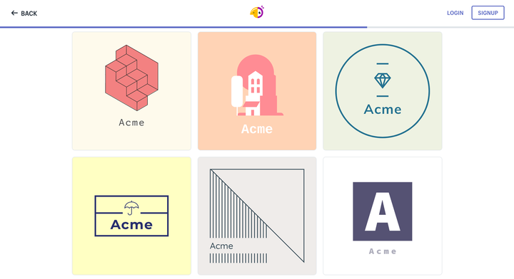 Unternehmensidentität und Logo Bildung mit Hatchful