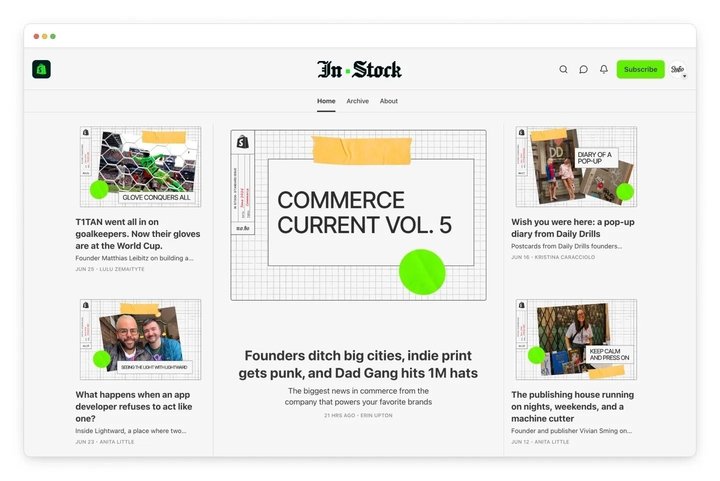 Shopify official newsletter