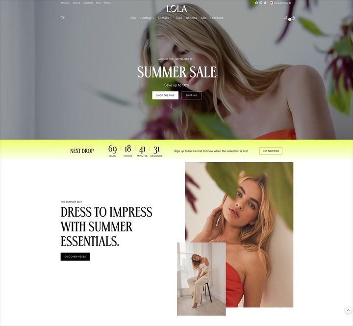 Shopify stiletto theme