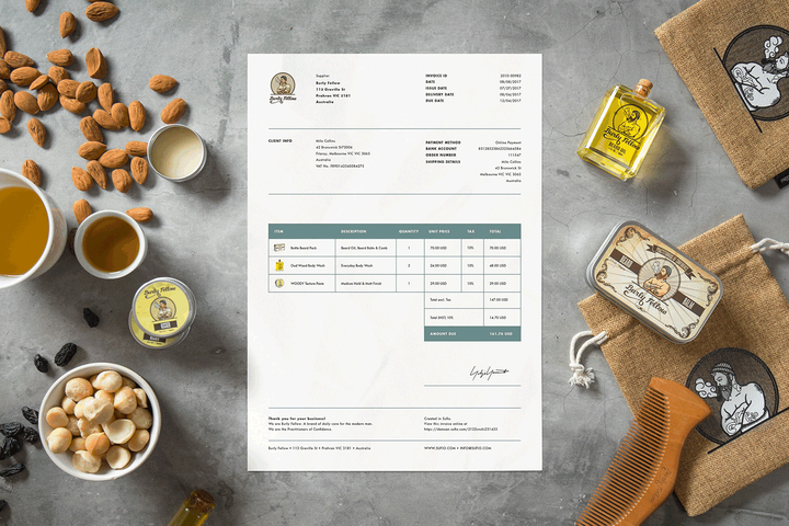 Shopify brand invoice