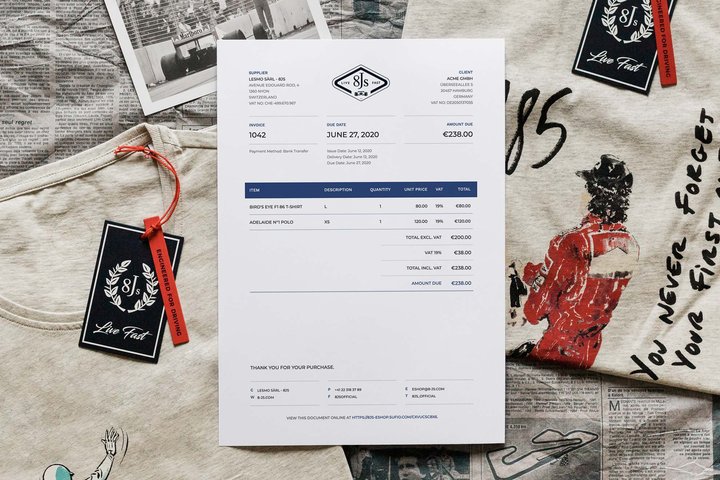 Sufio Shopify invoice template