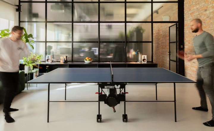 Table tennis in office