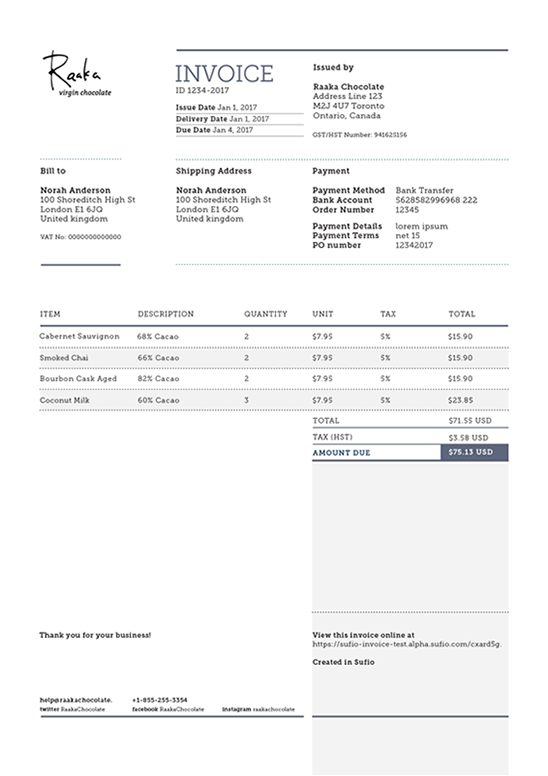 50+ Simple Invoice Languages PNG | Invoice Template Ideas